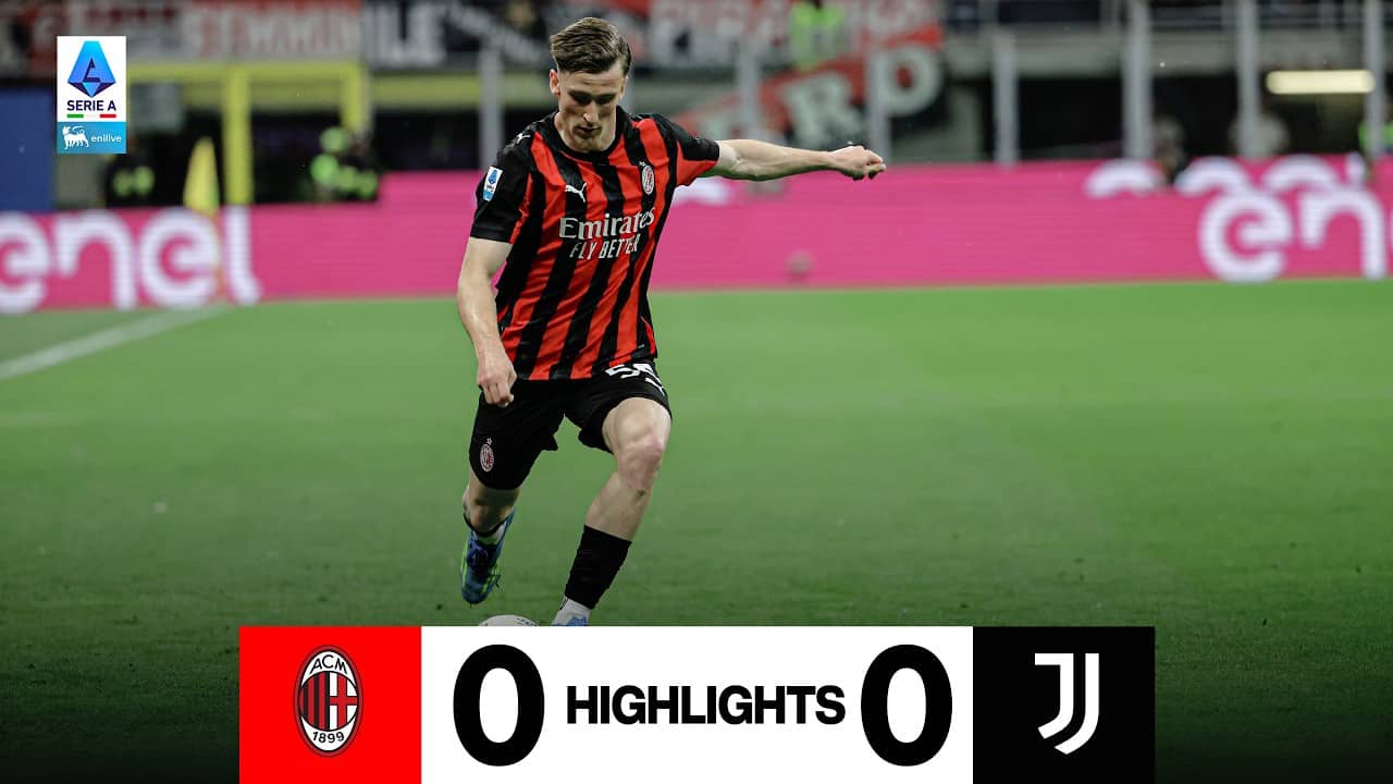Una traversa di Saelemaekers nel pari di San Siro | Milan-Juventus 0-0 | Highlights Serie A