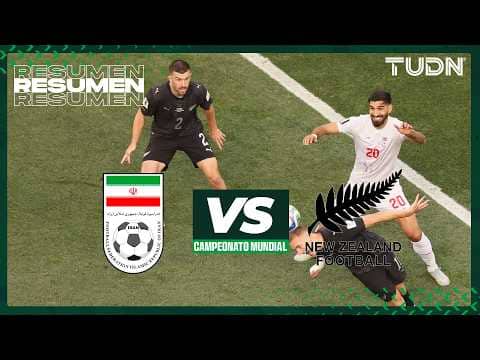 LO MEJOR: Nueva Zelanda vs Irán | Primer Tiempo | TUDN