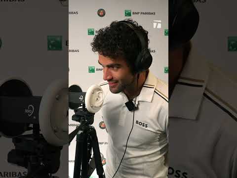 Matteo Berrettini has a second career in ASMR content 😂 #tennis #asmr #matteoberrettini
