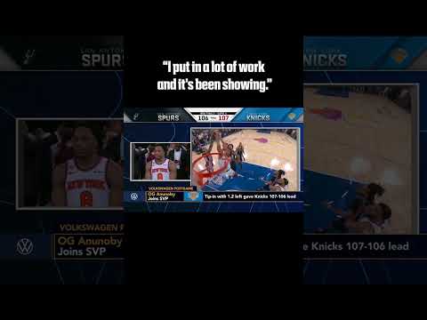 OG Anunoby breaks down his game-winning bucket š