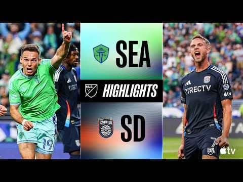 Seattle Sounders FC vs. San Diego FC | Full Match Highlights | DOWN TO THE WIRE BATTLE!