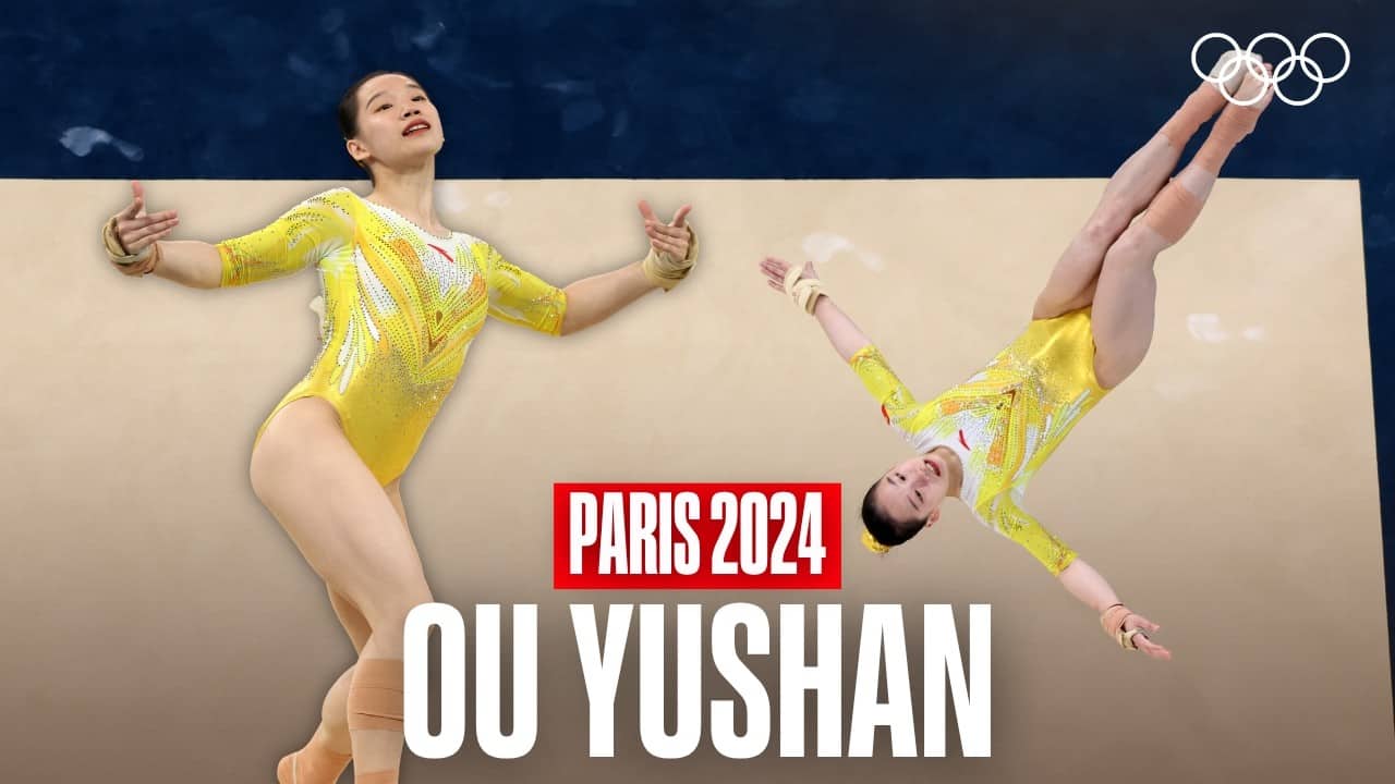 Ou Yushan's Stunning Floor Routine ๐คธ๐ปโโ๏ธ๐จ๐ณ | Paris 2024 Highlights