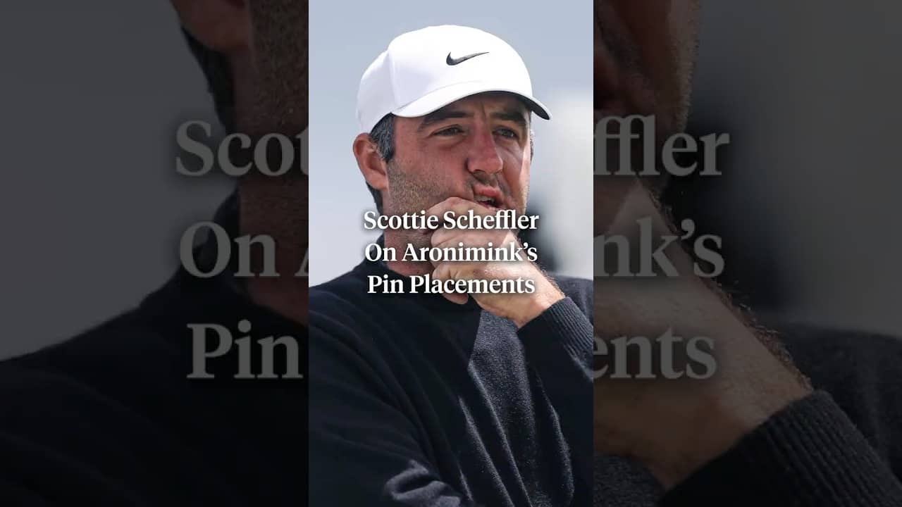 Scottie Scheffler said Aronimink's pin placements are the toughest he's seen since being on Tour. π³