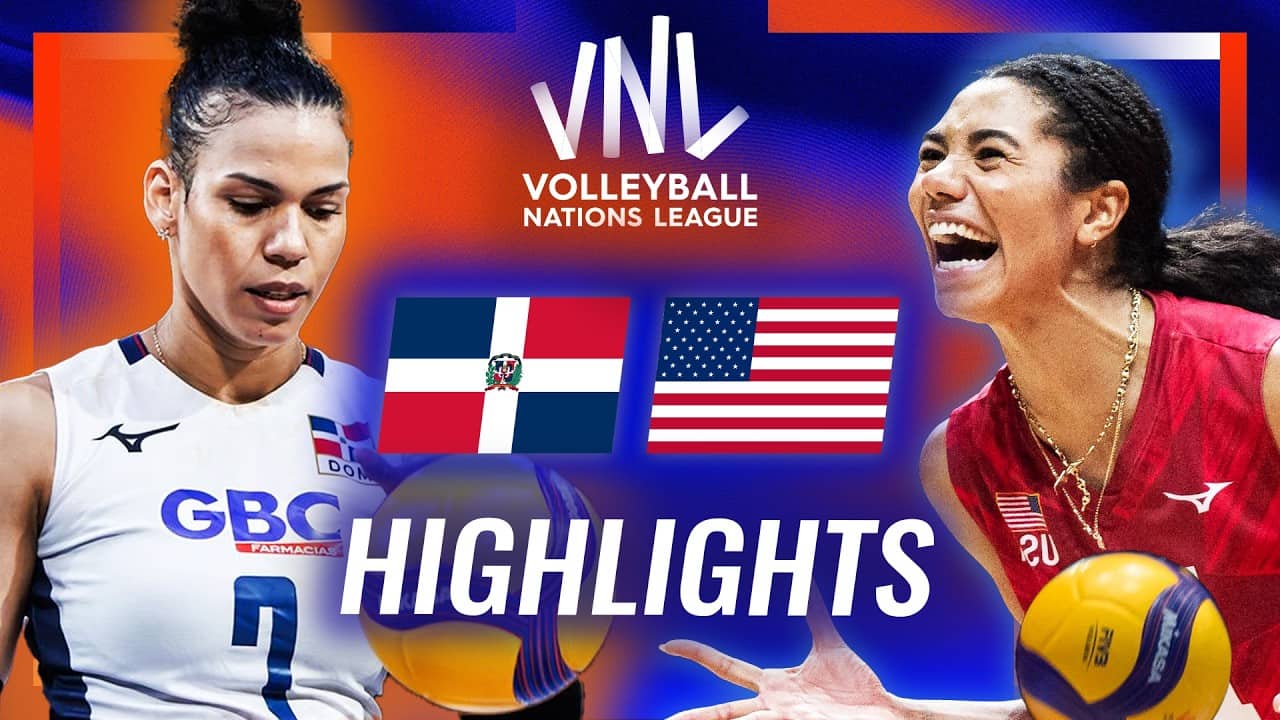 Dominican Republic π©π΄ vs. USA πΊπΈ - Highlights | Week 2 | Women's VNL 2026