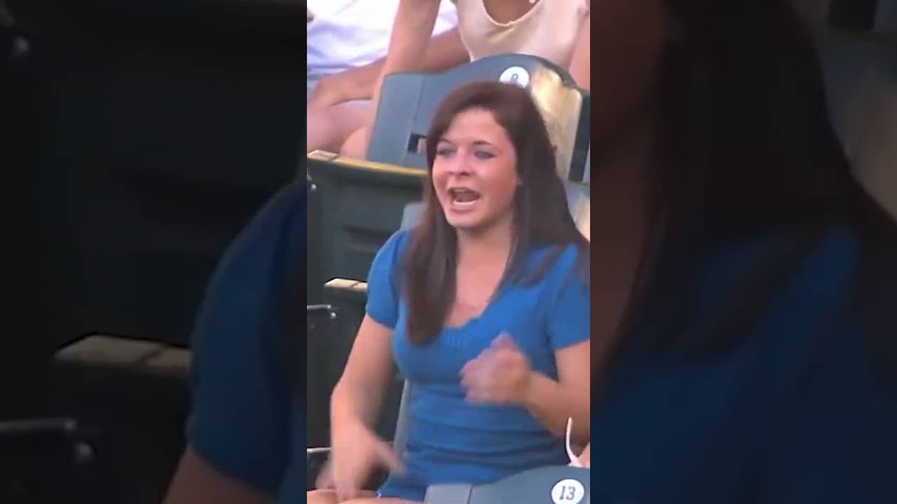 This fan couldn't have been happier to get hit in the face by Ichiro's glove πβ€οΈ #MLB #baseball