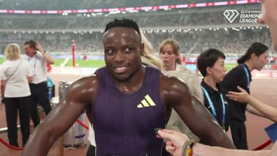 Ferdinand Omanyala Reacts To Beating Kenny Bednarek, Letsile Tebogo To Win 100m In 9.94 At Xiamen