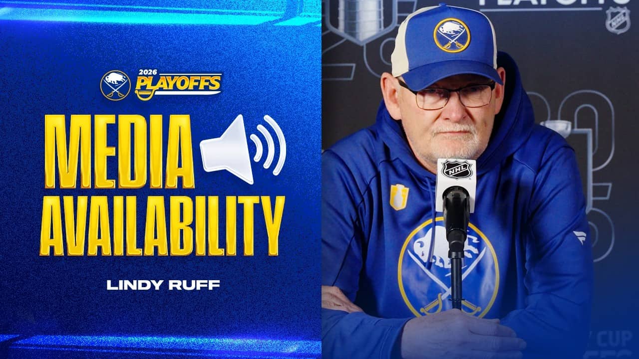 "Ostlund Will Miss Some Time" | Lindy Ruff With Noah Ostlund Injury Update | Buffalo Sabres Playoffs