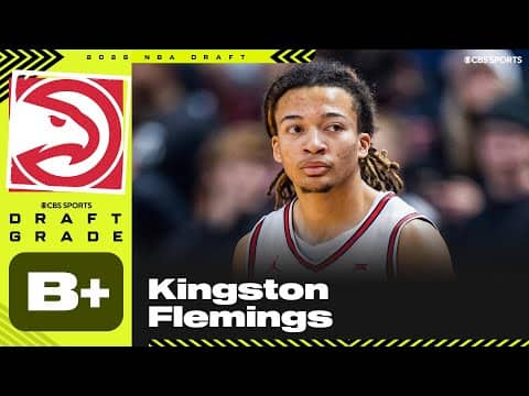 Kingston Flemings selected No. 8 overall by Hawks | 2026 NBA Draft Grades & Instant Reaction