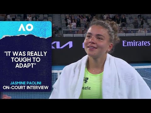 Jasmine Paolini On-Court Interview | Australian Open 2026 Second Round