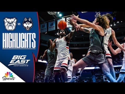 Butler vs. No. 5 UConn | COLLEGE BASKETBALL HIGHLIGHTS | 12/16/25 | NBC Sports