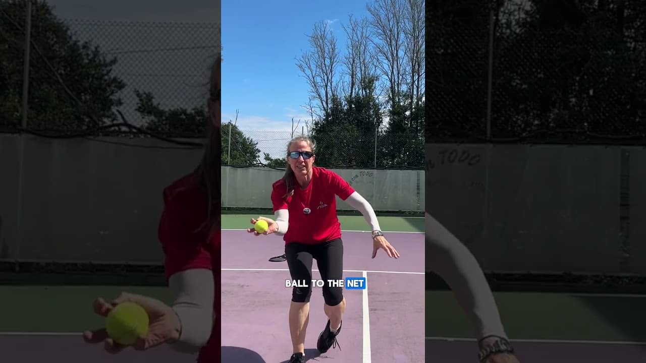 Great drill to work on your #tennisvolley footwork