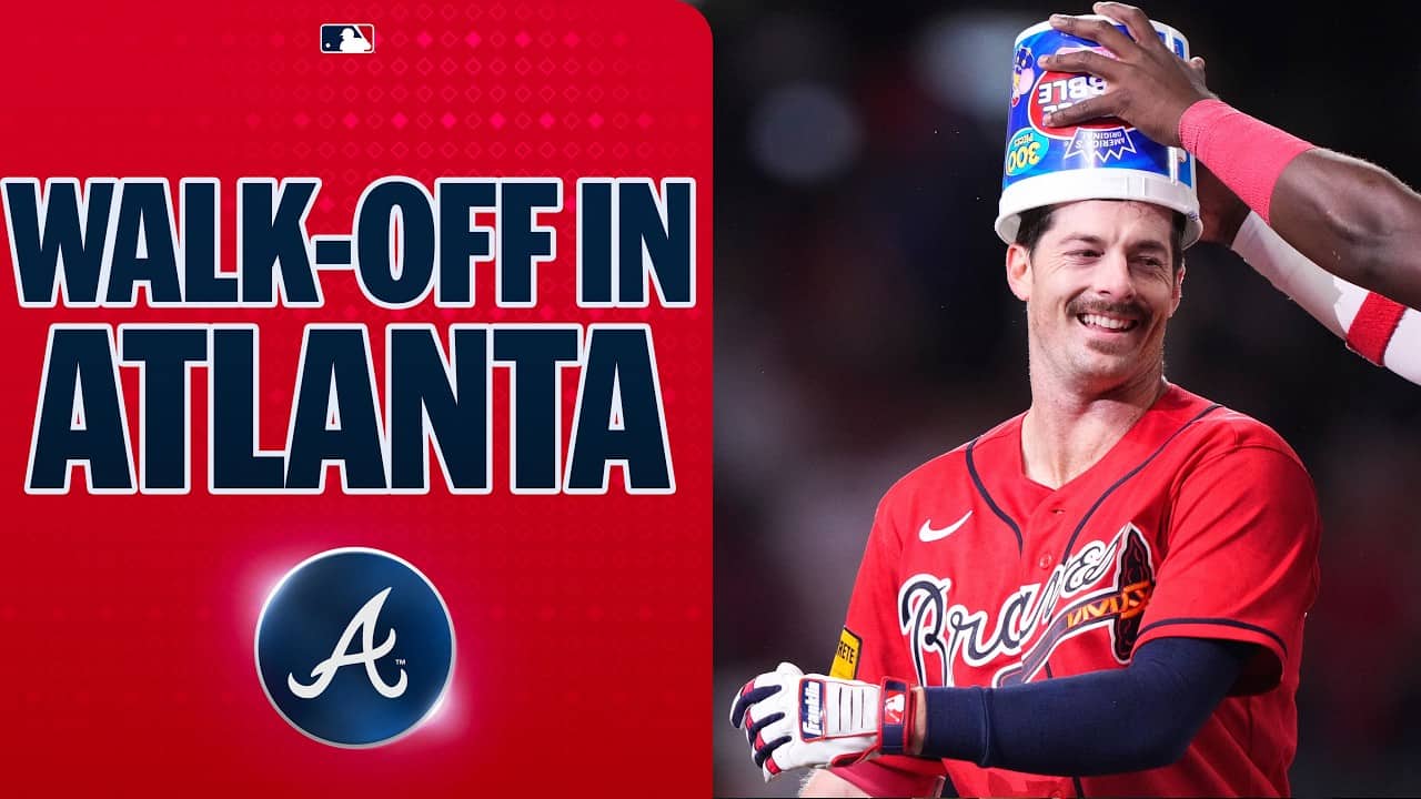 Mike Yastrzemski walks it off for the Braves against his grandpa Carl's former team π² (Full inning)