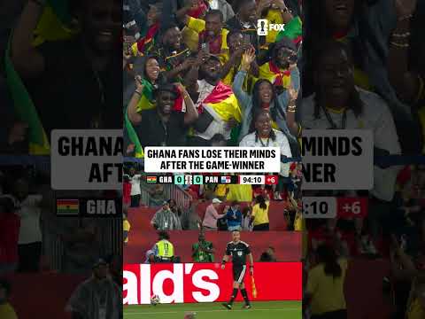 THESE GHANA FANS WAITED FOR THIS MOMENT IN THE 95TH MINUTE π¬π