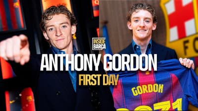 💥 ANTHONY GORDON: HIS FIRST DAY AT FC BARCELONA 🔵🔴💥