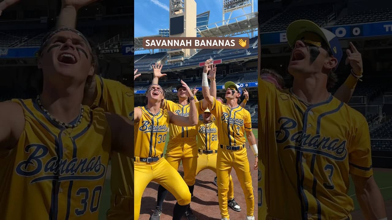 respect, power, and the Savannah Bananas 🙂↕️ #padres #savannahbananas #baseball #funny