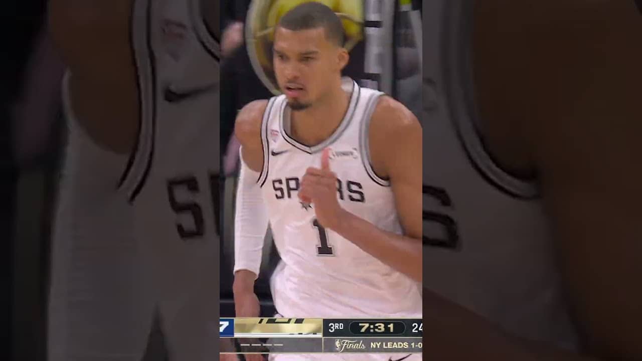 ONE HAND JAM 🔥 #Wemby #Spurs #dunk #NBAFinals #Area51