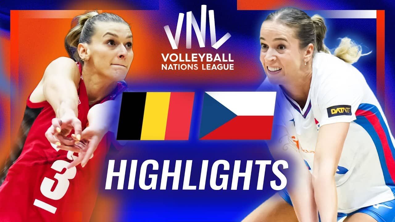 Belgium π§πͺ vs. Czechia π¨πΏ - Highlights | Week 1 | Women's VNL 2026