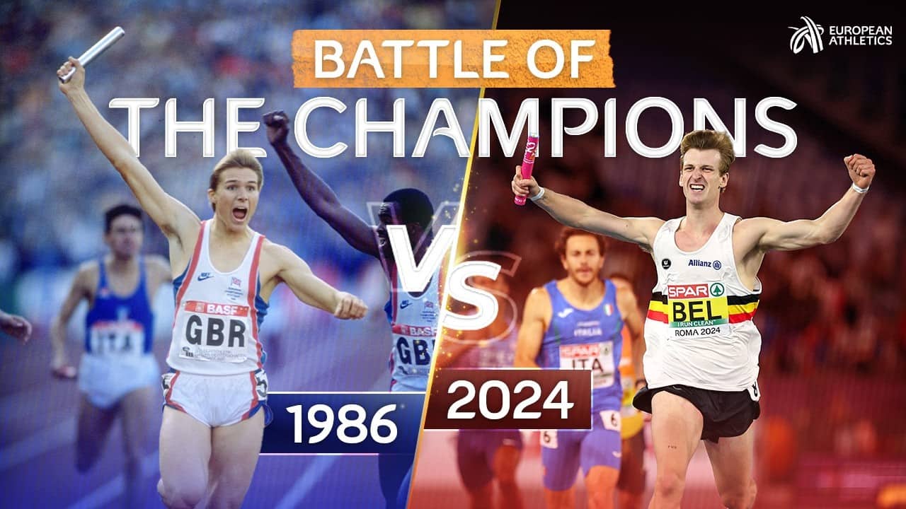 WHO WINS?๐ค 1986 v 2024 Champions 4x400m Relay | GBR 1986 v BEL 2024