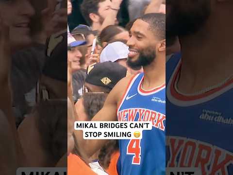 Mikal Bridges is loving it ๐