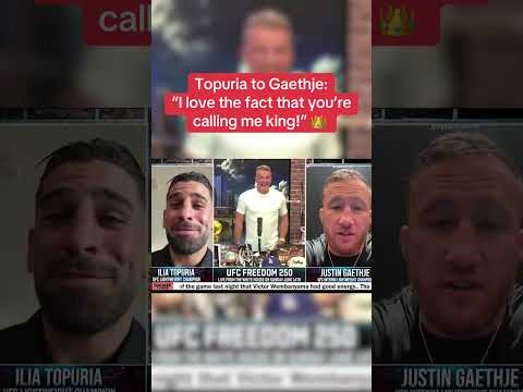 Ilia Topuria and Justin Gaethje went at it š³ (via patmcafeeshowofficial/TT)