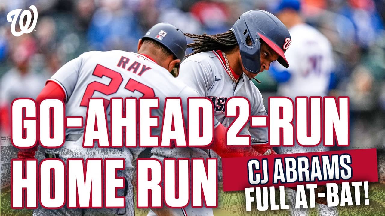 CJ ABRAMS GO-AHEAD 2-RUN HOMER IN NEW YORK! | Full At-Bat