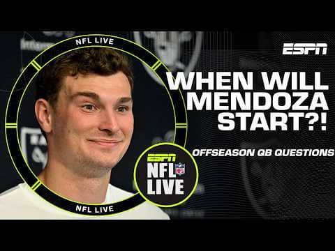 OFFSEASON QB QUESTIONS š Fernando Mendoza, Tyler Shough, Joe Burrow & Carson Beck | NFL Live