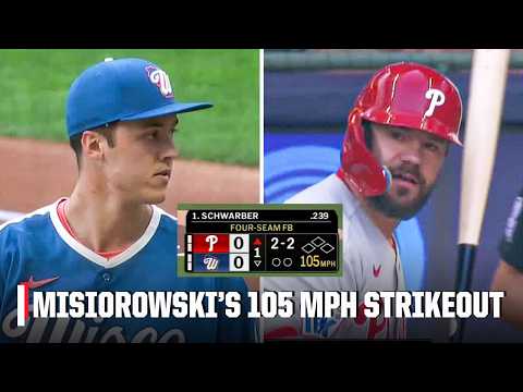 Jacob Misiorowski’s UNREAL first inning 🔥 9 pitches over 103 MPH and 3 K’s | ESPN MLB