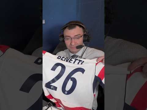 Jason Benetti shows off the custom jersey ๐ฅ