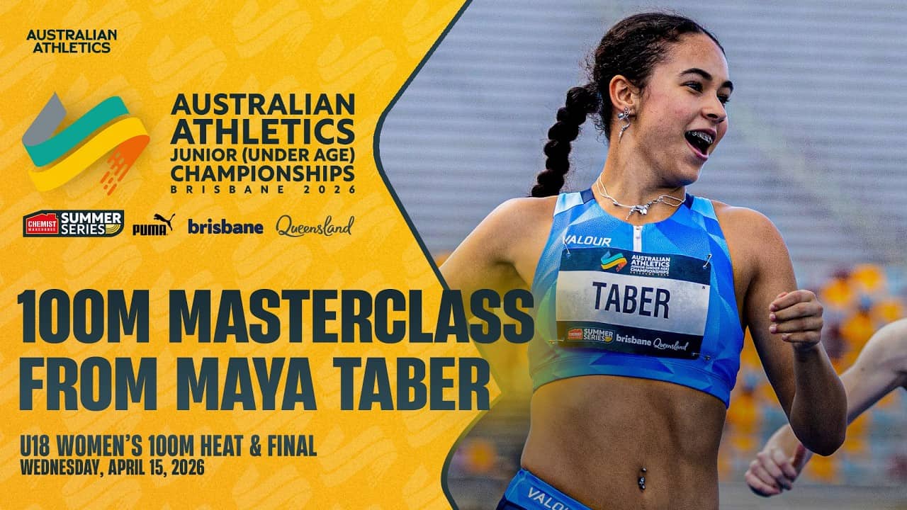 Maya Taber clocks 11.36 in U18 Women's 100m | 2026 Australian Athletics Junior Championships