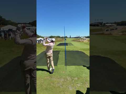 Setting them up. Knocking them down. Scottie hot on holes 1, 2, and 4 earlier today.