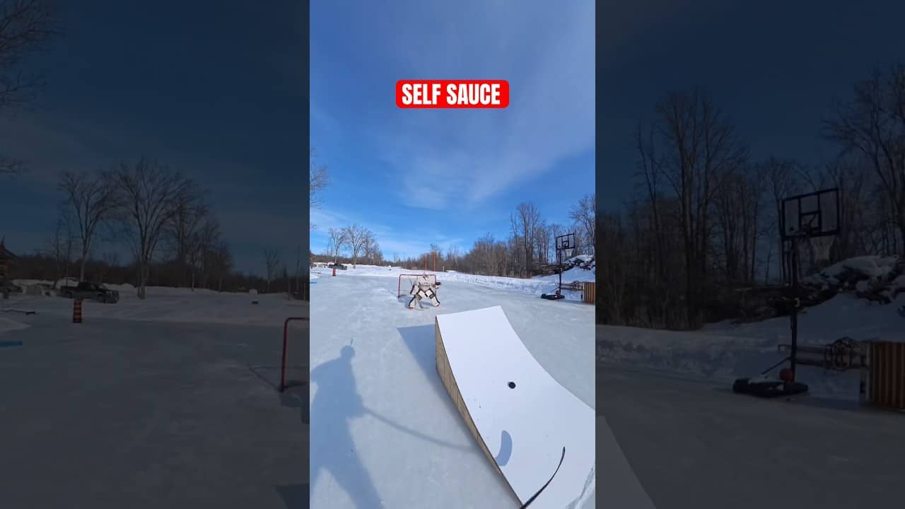 RAMPED UP SAUCE #hockey #pavelbarber #trickshot