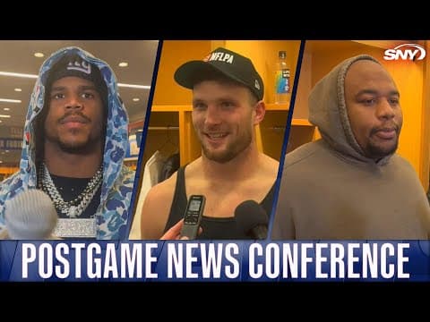 Abdul Carter, Daniel Bellinger, and Dexter Lawrence on Giants' 34-17 win over Cowboys