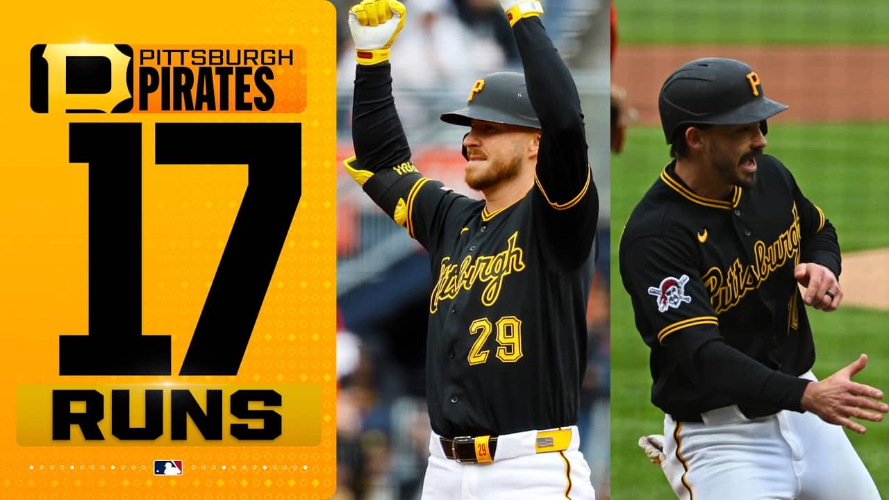 Pirate POWER! Pittsburgh scores 17 RUNS against the Reds! ๐ดโโ ๏ธ (RBI from EVERY starting player!)