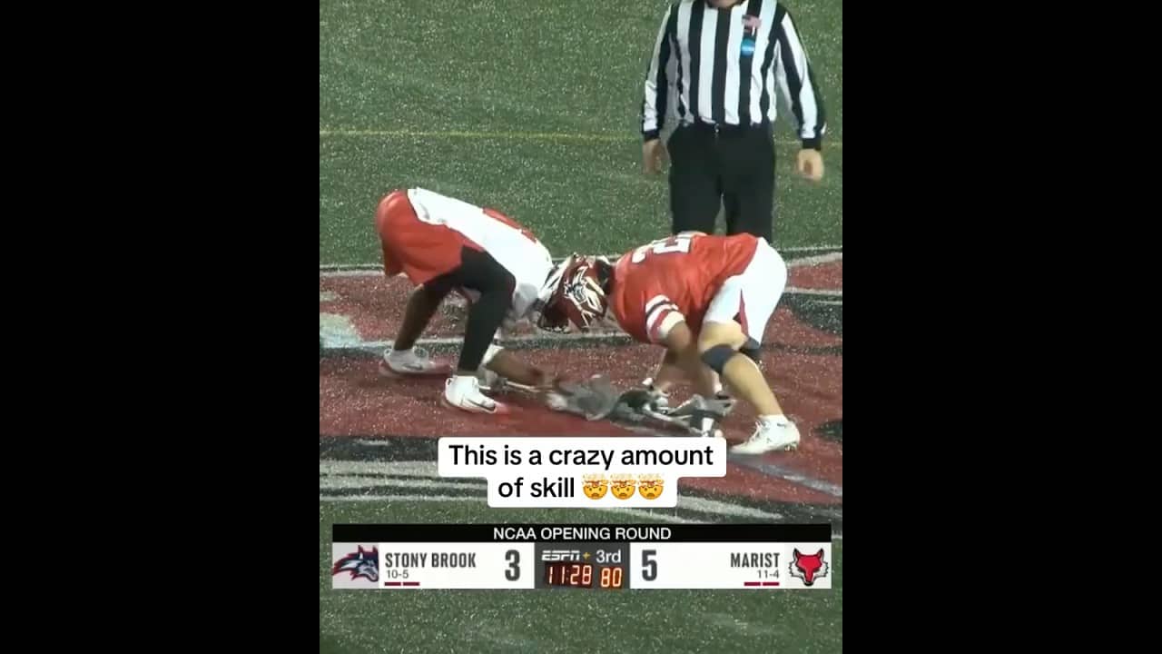 HE WENT TOP SHELF π₯π₯π₯ (via Collin Patrick/Marist Lacrosse, ESPN+)