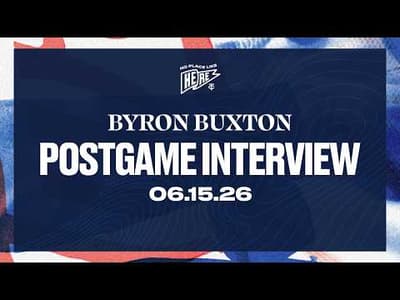 Byron Buxton - Postgame Interview 6/15/2026