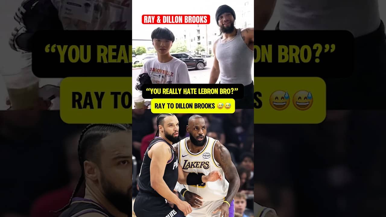 Ray really asked Dillon Brooks if he hates LeBron š
š
