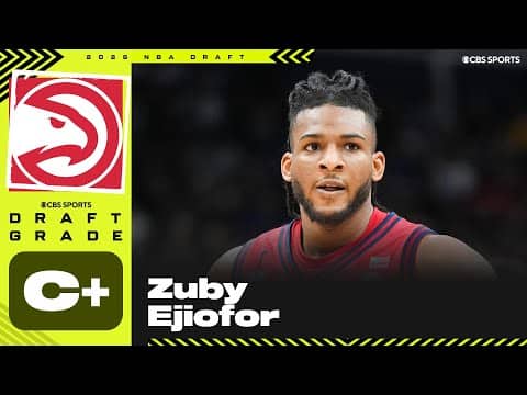 Zuby Ejiofor selected No. 23 overall by Hawks | 2026 NBA Draft Grades & Instant Reaction
