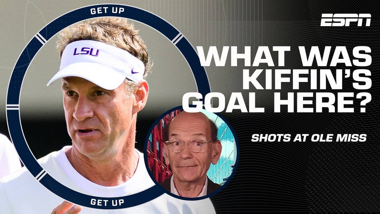 Paul Finebaum says Lane Kiffin is trying to 'WIPE OLE MISS OFF THE FACE OF THE EARTH' š³ | Get Up