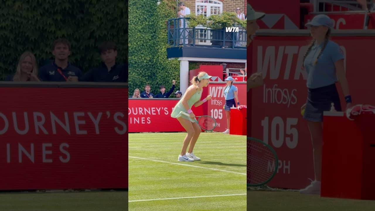 There’s no place like home 🫶Katie Boulter battles back to defeat Fernandez! #WTA #HSBCChampionships