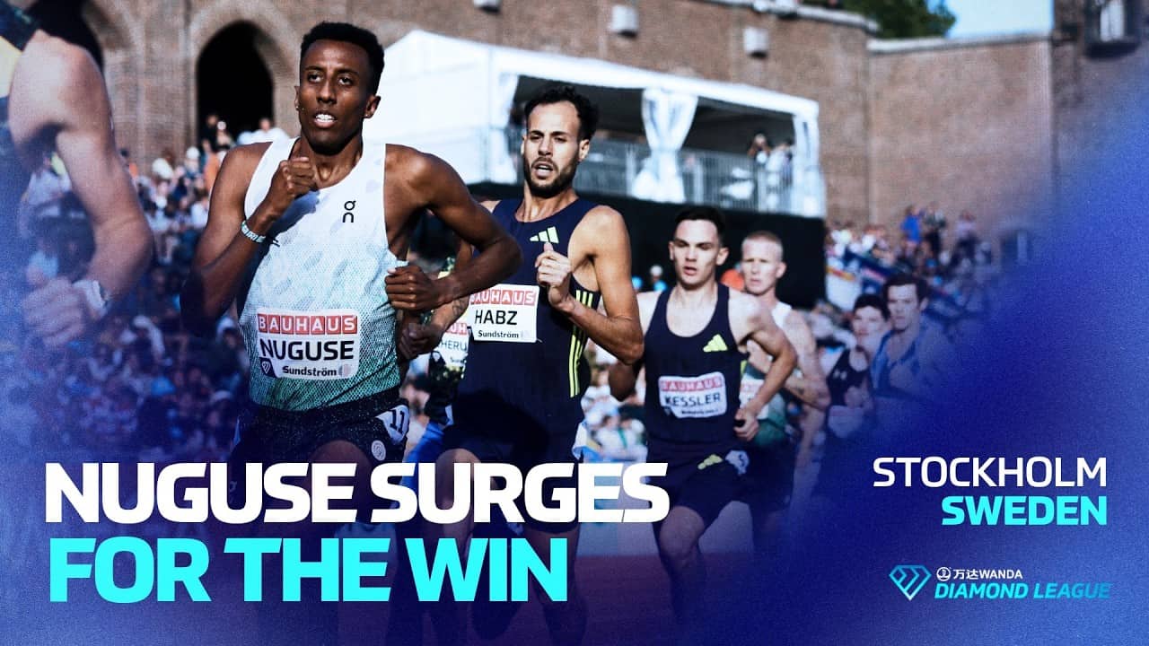 Yared Nuguse wins the 1500m in 3:30.11 with a late kick in Stockholm | Wanda Diamond League