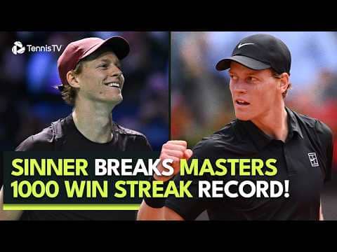 Jannik Sinner Breaks The Masters 1000 Win Streak Record! ๐ฎ๐นโจ