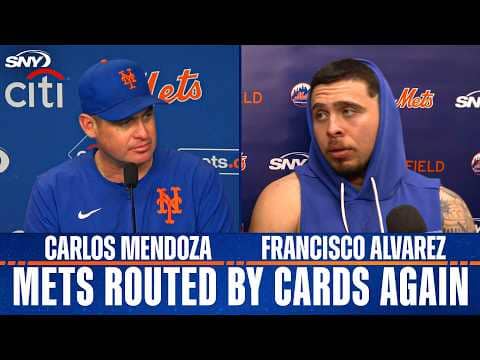 Carlos Mendoza and Francisco Alvarez discuss David Peterson's rough outing in Mets loss
