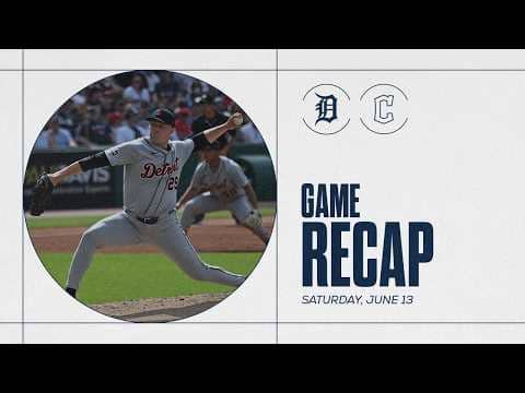 Tigers vs. Guardians Highlights | 6/13/26