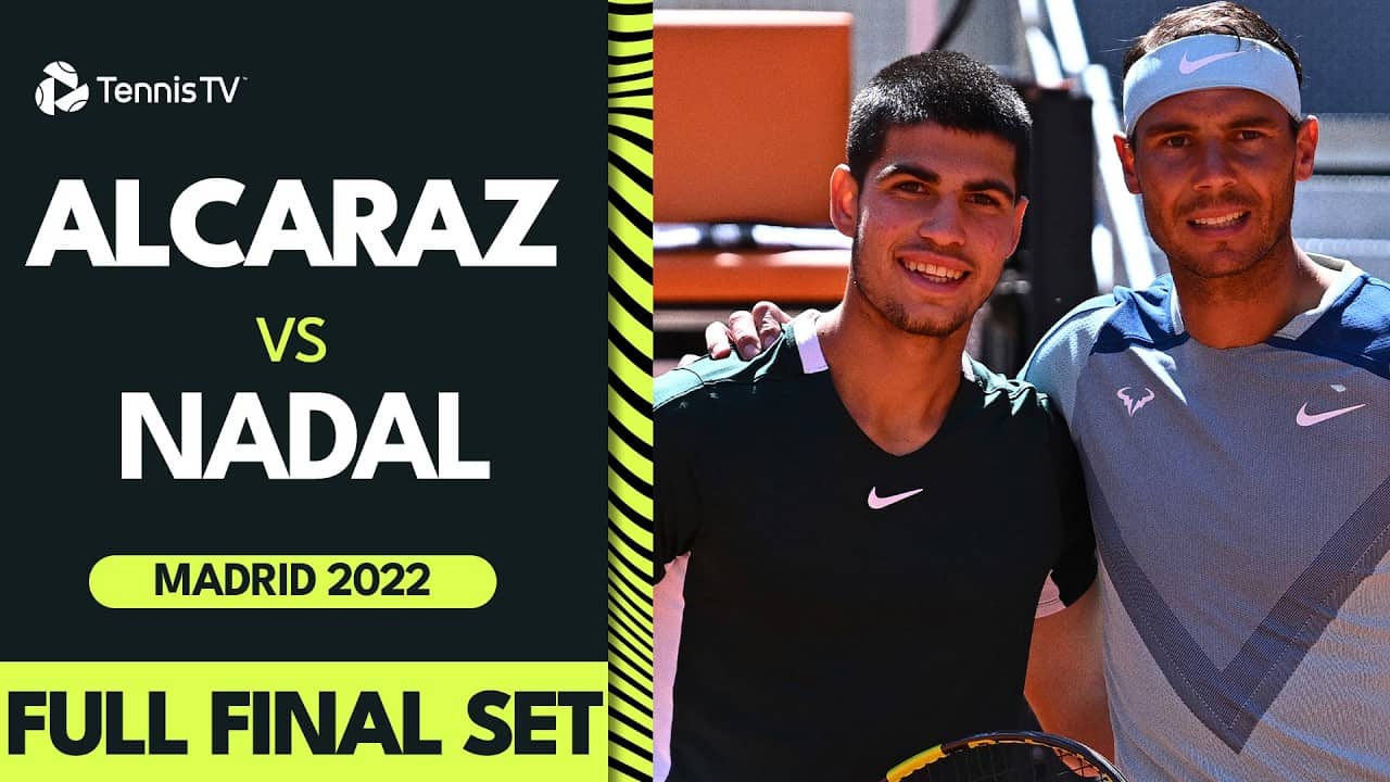 Rafael Nadal vs Carlos Alcaraz: Crazy Deciding Set IN FULL Madrid 2022 π¬