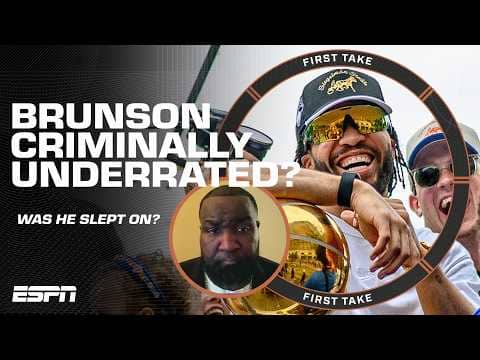 Perk says the CRITICISM Jalen Brunson faced was like 'DAVID vs. GOLIATH' š® | First Take