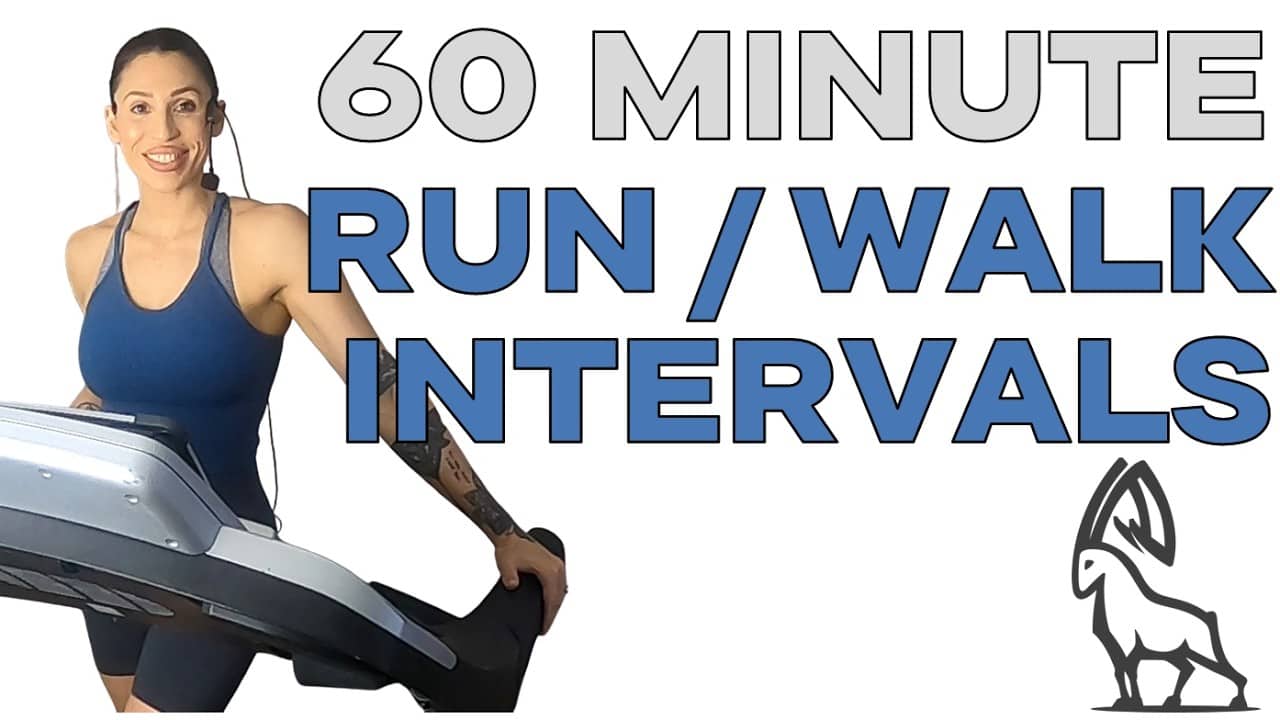 60-Min Run Walk Intervals 🏃♀️ Follow Along Treadmill Workout