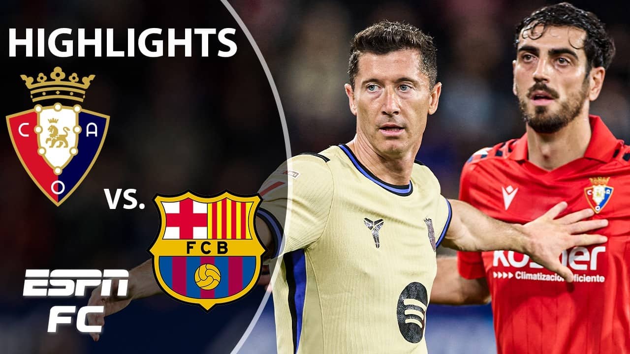 Osasuna vs. Barcelona | LALIGA Highlights | ESPN FC