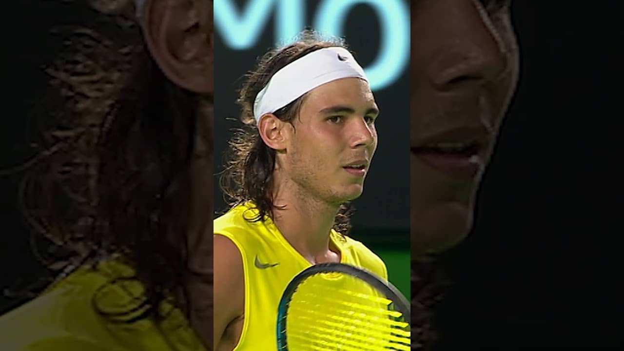 SIGNATURE Nadal winner around the net! 🫪