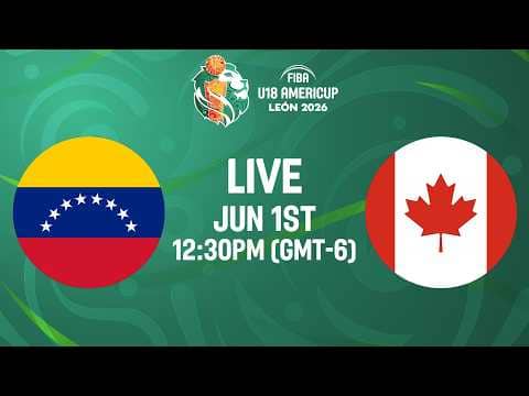 LIVE - Venezuela v Canada | FIBA U18 AmeriCup 2026