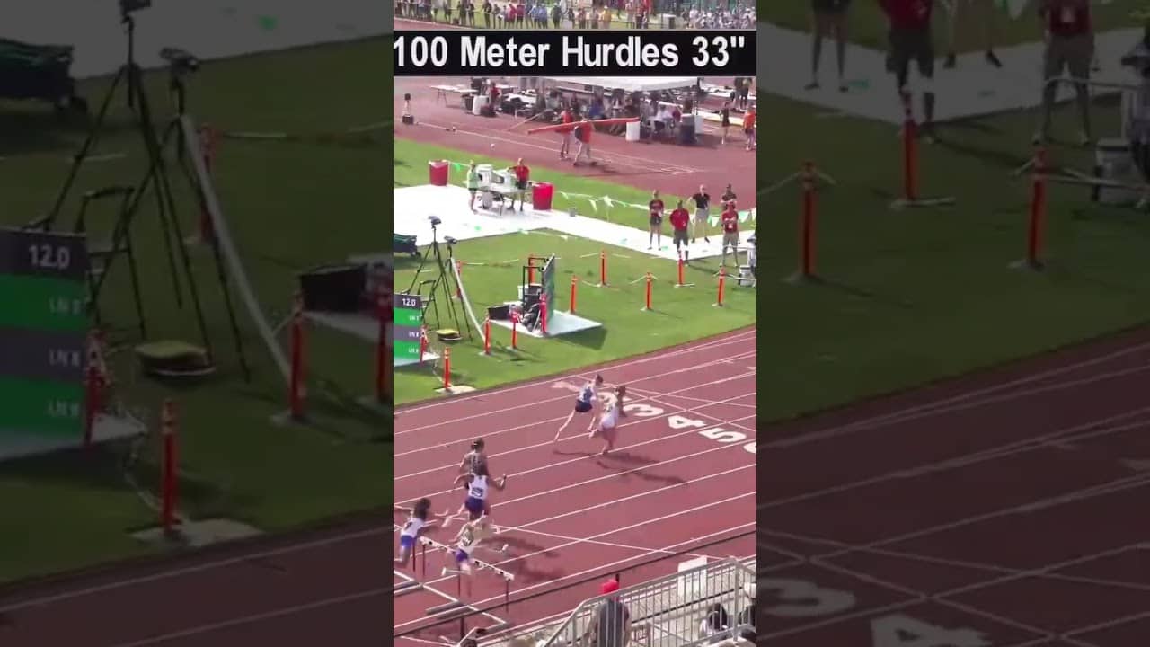 Anna Wile (Hil. Davidson) 13.24 and Ric’Keya White (New Albany) 13.25 at OHSAA States